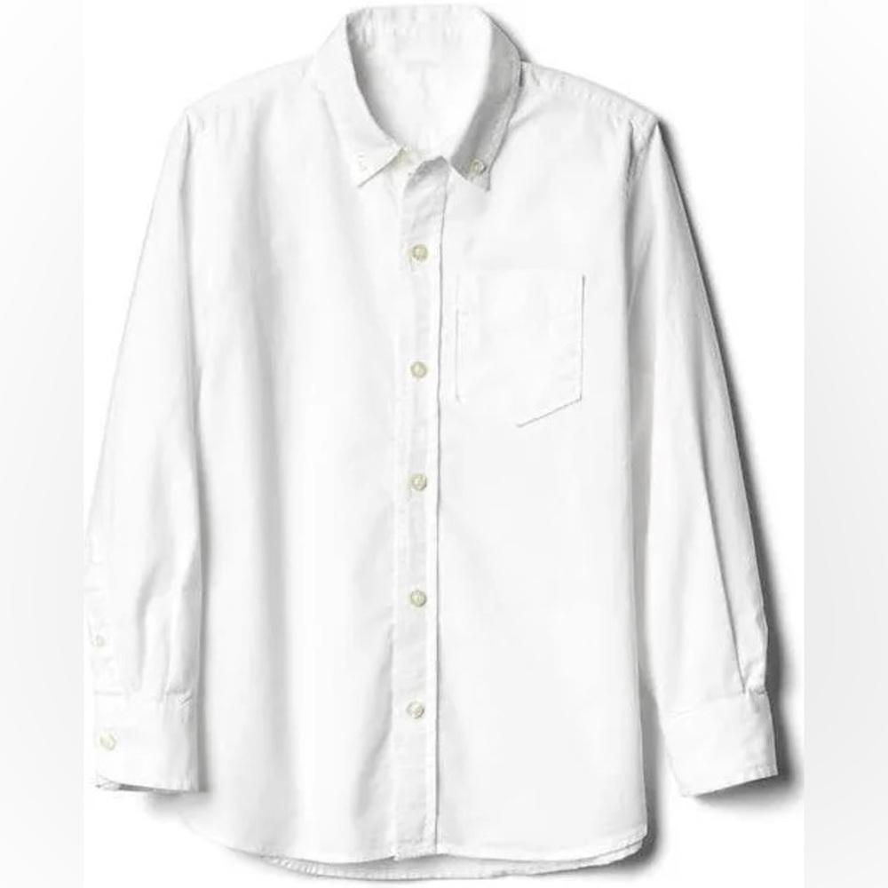 GAP KIDS WHITE BUTTON DOWN SHIRT BOYS BUTTON DOWN WHITE SHIRT GAP BOYS YOUTH